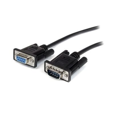 RSー232C ストレートケーブル 1m ブラック DーSub 9ピン(オス) ー 9ピン(メス) MXT1001MBK 1個（直送品）