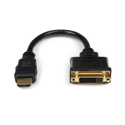HDMI ー DVIーD変換アダプタケーブル 20cm HDMI(オス) DVIーD(メス) HDDVIMF8IN 1個（直送品）