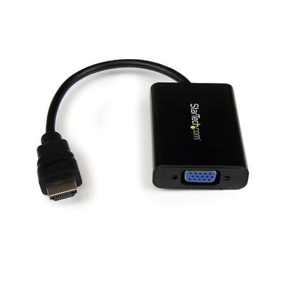 StarTech.com HDMI ー VGA変換ディスプレイアダプタ オーディオ対応 1920x1080 HD2VGAA2 1個（直送品）