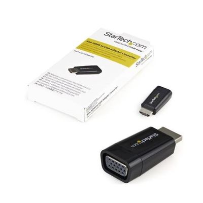 StarTech.com コンパクトHDMI ー VGA変換アダプタ 1920x1200/1080p対応 HD2VGAMICRO 1個（直送品）