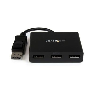 3ポートMSTハブ DisplayPort ー 3x マルチモニタースプリッタ 4K対応 Windowsのみ対応 MSTDP123DP 1個（直送品）
