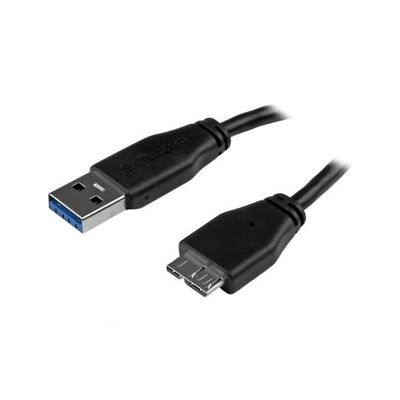 USB 3.0 MicroーB スリムケーブル 3m TypeーA ー マイクロB オス/オス USB3AUB3MS 1個（直送品）