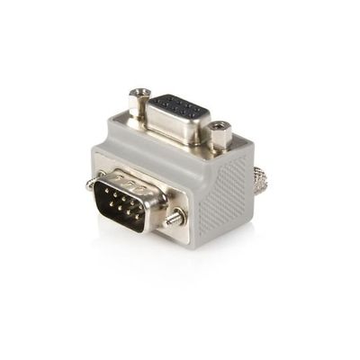 StarTech.com シリアル DーSub9ピン L型90°変換アダプタ オス/メス GC99MFRA2 1個 65-1896-20（直送品）