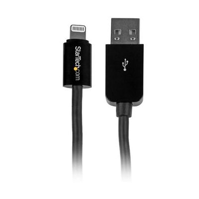 Lightning ー USB ケーブル 3m ブラック Apple MFi認証 iPhone/ iPad対応 USBLT3MB 1個（直送品）