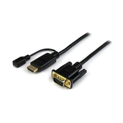 HDMI ー VGAアクティブ変換ケーブルアダプタ 3m 1920x1200/1080p HD2VGAMM10 1個（直送品）