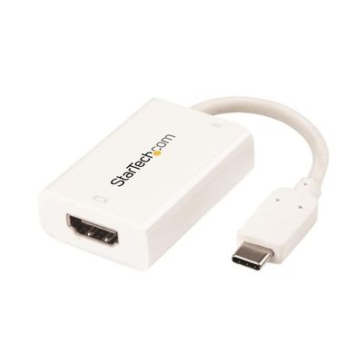 USB TypeーC ー HDMI変換ディスプレイアダプタ PD対応 4K/60Hz ホワイト CDP2HDUCPW 1個（直送品）