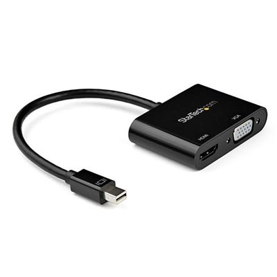 StarTech.com Mini DisplayPort ー HDMI VGA変換アダプタ 4K/60Hz MDP2VGAHD20 1個（直送品）