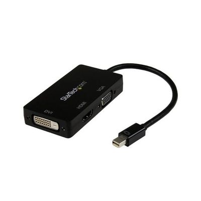 Mini DisplayPort接続トラベルアダプタ 3イン1 DP ー VGA/DVI/HDMI変換アダプタ MDP2VGDVHD 1個（直送品）