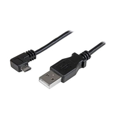 USBマイクロB ケーブル 1m L型右向きMicroーB USB 2.0準拠 充電&同期用 USBAUB1MRA 1個（直送品）