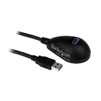 1.5m USB3.0延長ケーブル ブラック 卓上使用に最適 USBーA オス ー メス USB3SEXT5DKB 1個（直送品）