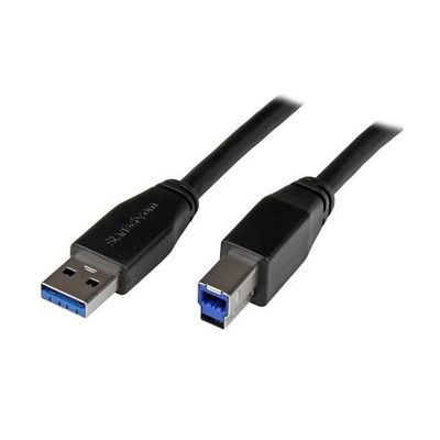 USB 3.0 アクティブリピーターケーブル 10m TypeーA(オス) ー TypeーB(オス) USB3SAB10M 1個（直送品）