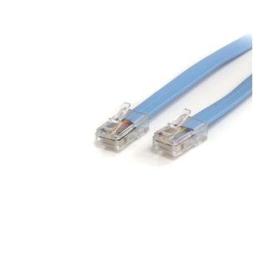 StarTech.com Cisco規格準拠コンソール/ロールオーバーケーブル 1.8m RJ45(オス) ー ROLLOVERMM6 1個（直送品）