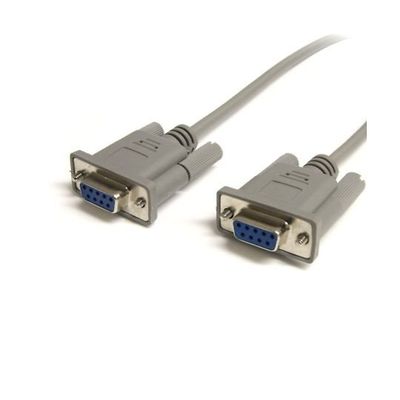 RS232Cシリアルクロスケーブル 7.6m 1x DB9 メス ー DP9 ヌルモデムケーブル SCNM9FF25 1個（直送品）