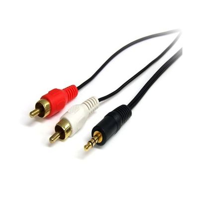 オーディオ変換ケーブル 91cm 3極ステレオミニプラグ(オス)ー 2x RCAコンポジット端子(オス) MU3MMRCA 1個（直送品）