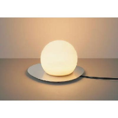 コイズミ 住宅・店舗用照明 非調光 電球色 LED一体型 シリコンセード テーブルスタンド 白銅色 60W相当 AT51306 1台（直送品）