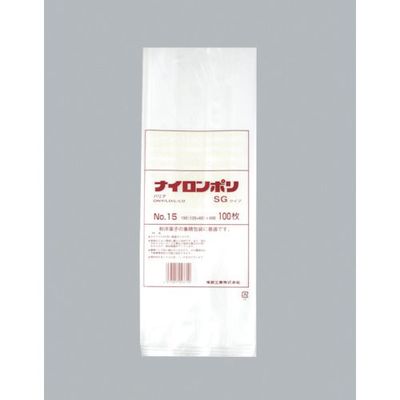 福助工業 福助 ナイロンポリ SGタイプ NO.15 0701221 1セット(1000枚:100枚×10袋) 481-3257（直送品）