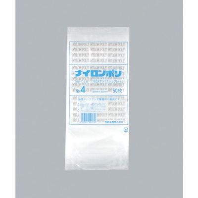 福助工業 福助 ナイロンポリ Cタイプ NO.4 0706639 1セット(2000枚:50枚×40袋) 481-3296（直送品）