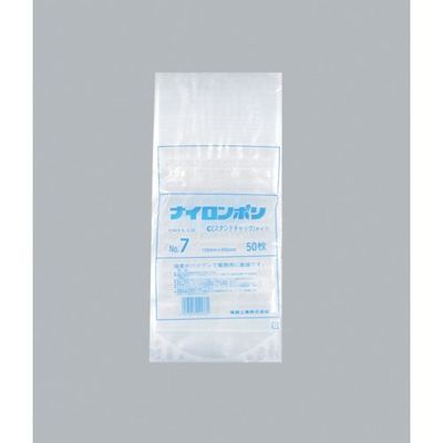 福助工業 福助 ナイロンポリ Cタイプ NO.7 0706663 1セット(1200枚:50枚×24袋) 481-1723（直送品）