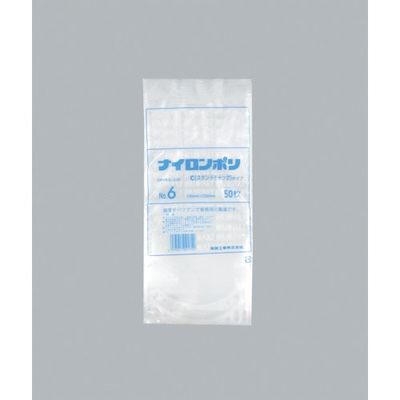 福助工業 福助 ナイロンポリ Cタイプ NO.6 0706655 1セット(1400枚:50枚×28袋) 481-3333（直送品）