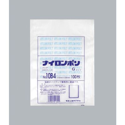 福助工業 福助 ナイロンポリ Gタイプ NO.10B4 0705357 1セット(2000枚:100枚×20袋) 481-3329（直送品）