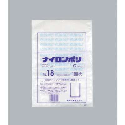 福助工業 福助 ナイロンポリ Gタイプ NO.18 0705551 1セット(1000枚:100枚×10袋) 481-3325（直送品）
