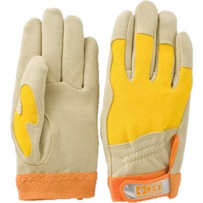 柏田製作所 柏田 鹿革ウェーブカットグローブ 甲メッシュ S D-523-S 1双 473-4010（直送品）