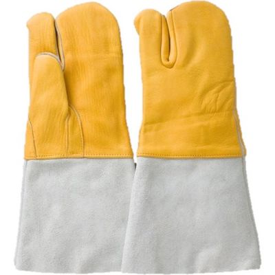 柏田製作所 柏田 牛コンピ3本指熔手 F C-302 1双 473-5529（直送品）