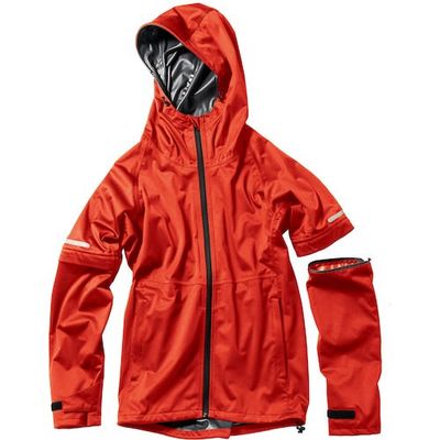 マック Makku エラスティコニットレインジャケット レッドS AS83007 1着 532-6006（直送品）