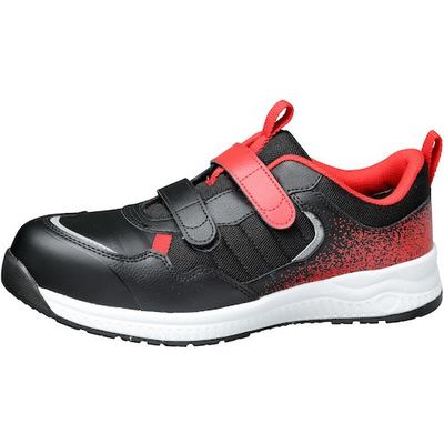 ミドリ安全 アクティブセフティ ワークスニーカー ASー05 EE ブラック/レッド 21cm AS-05-EE-BK/RD-21 1足（直送品）