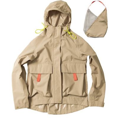 マック Makku 防滴ビッグポケットレインパーカー M ベージュ AS6301J 1着 529-9779（直送品）