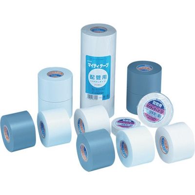 デンカ 109マイティテープ 50X20 シロ 4巻パック A3695U680W 1セット(80巻:4巻×20パック) 553-7345（直送品）