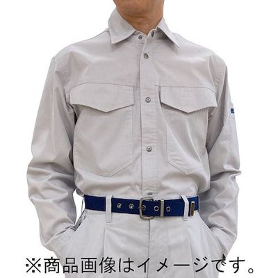 トーマセンイ TEAGLES 5431 CVC綿混長袖シャツ ストーングレーM SG M 1枚 561-2389（直送品）