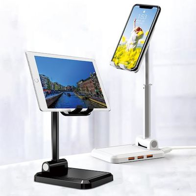 エアージェイ HUB付スマホスタンドBK ATST-HUB1BK 1個 562-5492（直送品）