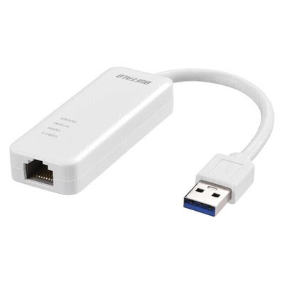バッファロー 有線LANアダプター USB-A Giga対応 USB3.2（Gen1） ホワイト LUA5-U3-AGTE-WH（直送品）