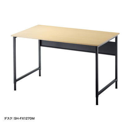 サンワサプライ フレキシブルデスク 幅900×奥行700×高さ720mm 木目×ブラック SH-FX0970M 1台（直送品）