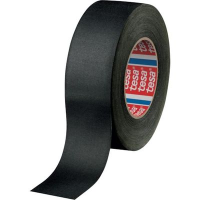 テサテープ tesa 補修用布テープ テサ4541 黒 50mmx50m 4541-50-50-BK 1セット(18巻) 535-7133（直送品）