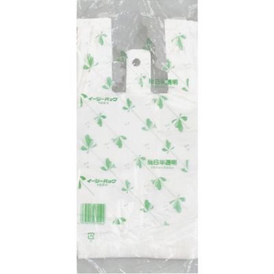 福助工業 福助 イージーバッグ 関東 半透明タイプ No.6 100枚入 0472352 1セット(2000枚:100枚×20袋)（直送品）