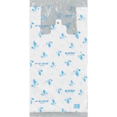 福助工業 福助 イージーバッグ 関西 No.45N 100枚入 0471054 1セット(1000枚:100枚×10袋) 458-6837（直送品）