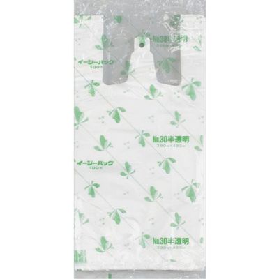 福助工業 福助 イージーバッグ 関東 半透明タイプ No.30 100枚入 0472212 1セット(1000枚:100枚×10袋)（直送品）