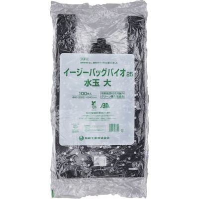 福助工業 福助 イージーバッグバイオ25 水玉柄 大 100枚入 0477885 1セット(1000枚:100枚×10袋) 458-6894（直送品）