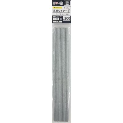 ダイドーハント 直線ワイヤー 亜鉛メッキ1.6mm×200mm(30本) 10155384 1個 424-1662（直送品）