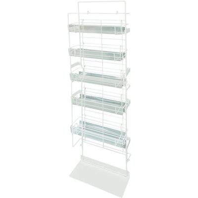 ダイドーハント DAIDОHANT エンドサイド什器 白 5段 ネットカゴ5個付 10195602 1台 542-9965（直送品）