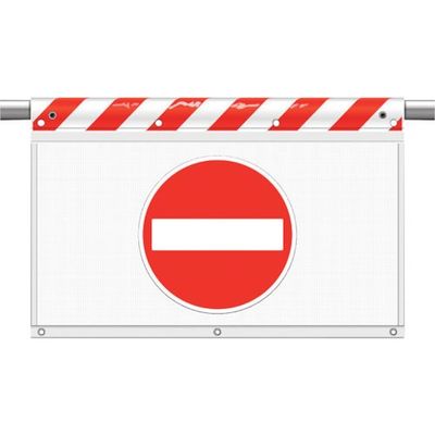 ユニット 風抜けメッシュ標識 進入禁止(反射) 341-92 1枚 106-3233（直送品）