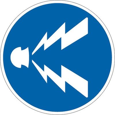 ユニット 道路用標識 警笛鳴らせ 395-431 1枚 106-0128（直送品）