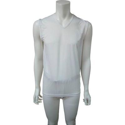 アズ BODYーX FORWORK 放熱 V首スリーブレス 白 L 9332-31L00 1着 537-3730（直送品）