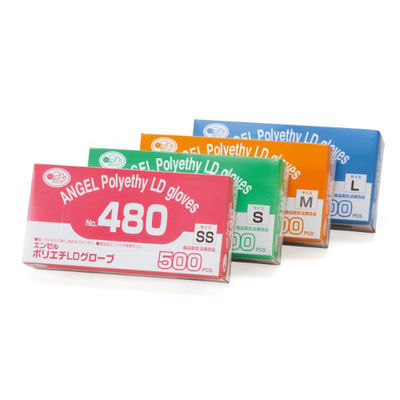 サンフラワー ポリ手袋 No.480 ポリエチLDグローブ クリア SS 00340416 1ケース(10000個(500個×20))（直送品）