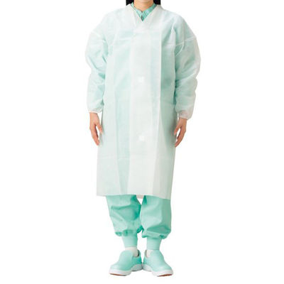 サンフラワー 使い捨てエプロン SUN94 ディスポビジターコート ホワイト L 00340605 1ケース(100個(50個×2))（直送品）