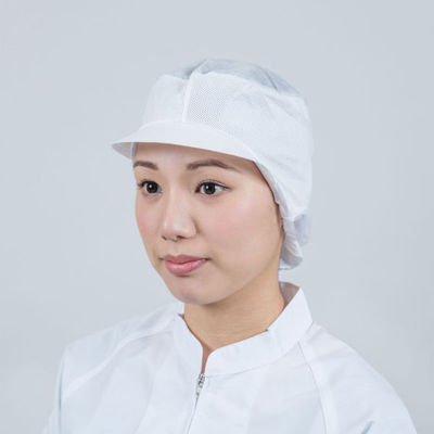 日本フィットフード 不織布キャップ フィットインナー FHI-500 ホワイト M 00556350 1ケース(200個(20個×10))（直送品）