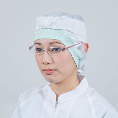 日本フィットフード 不織布キャップ フィットインナー FHI-715G グリーン L 00678485 1ケース(200個(1個×200))（直送品）