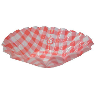 島田昌 おかずカップ レンジケース9F φ55×30mm 雲竜柄チェックピンク 500枚入 1ケース(50個(1個×50))（直送品）
